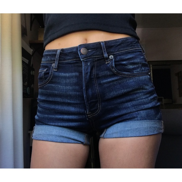 American Eagle Super Hi-Rise Jean Shorts - Picture 2 of 6